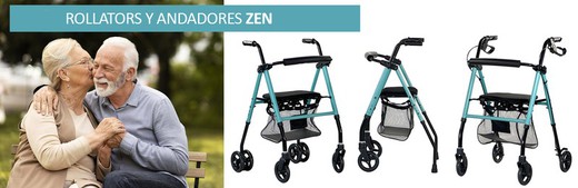 Andador, rollator con ruedas Zen