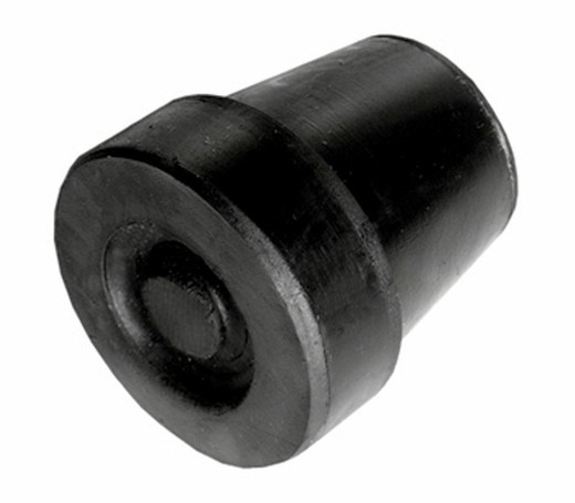 Contera para bastones y muletas 16 mm. Negro, grande