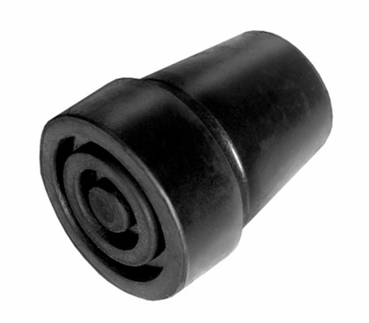 Contera para bastones y muletas 19 mm. Negro, grande