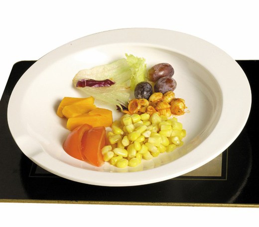 Plato de borde alto gripware