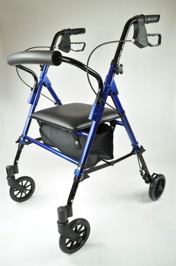 Rollator ligero de cuatro reudas