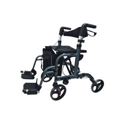 Rollator y silla de transferencia 2 en 1