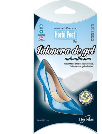 Taloneras de Gel Autoadhesivas Extrafinas Herbi Feet