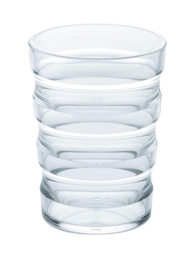 Vaso de anillas sure grip. Transparente