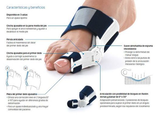 Actytoe Corrector juanetes diurno/nocturno articulado