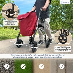 Andador Rollator, con Bolsa para la Compra F1