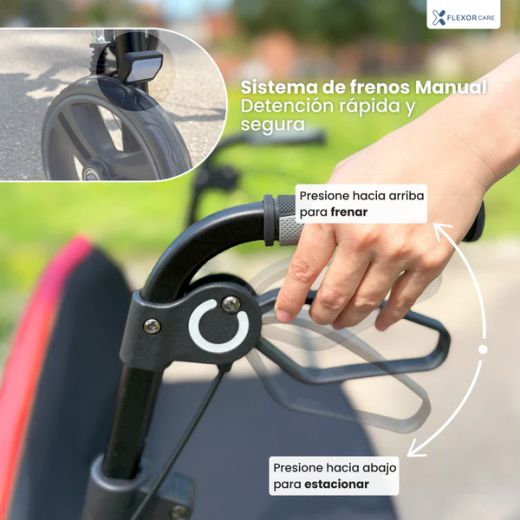 Andador Rollator, con Bolsa para la Compra F1