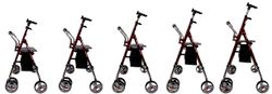 Andador De 4 Ruedas Koala plegable y regulable en altura