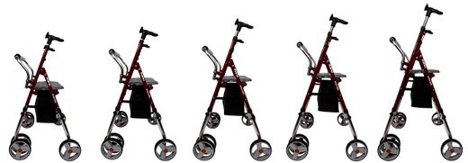 Andador De 4 Ruedas Koala plegable y regulable en altura
