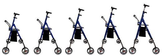 Andador De 4 Ruedas Koala plegable y regulable en altura