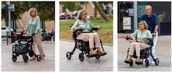 Andador, caminador  eléctrico, y silla de ruedas eléctrica todo en uno  iroller