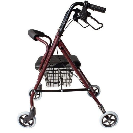 Andador Plegable , Aluminio con Frenos en manetas , Asiento y respaldo Escorial