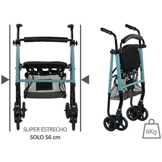 Rollator con frenos por manetas ZEN SLIM AD153