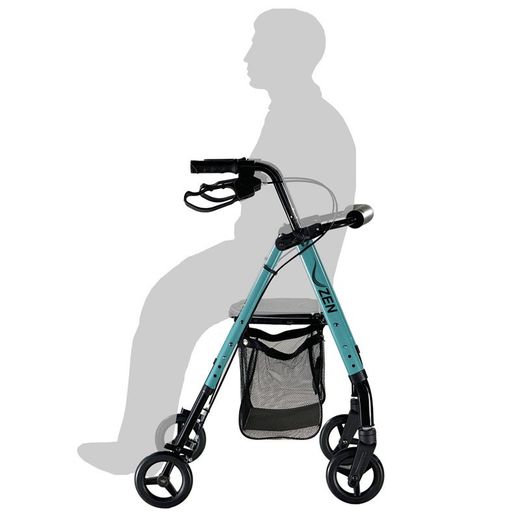 Rollator con frenos por manetas ZEN SLIM AD153