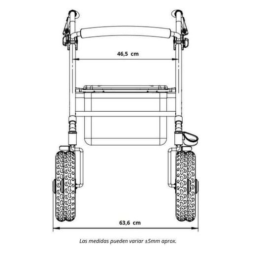 Andador TODOTERRENO OGI de Ruedas Grandes