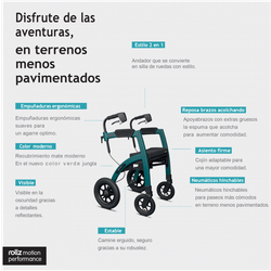 Andador y silla de ruedas Rollz Motion Performance