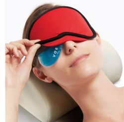 Antifaz para los postoperatorios de blefaroplastia, es muy adaptable y confortable.