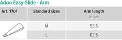Arion easy-slide brazo