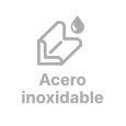 Asideras de acero pintado en blanco LIGURIA ADA569-A