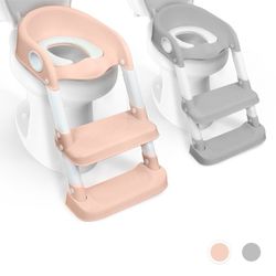 Asiento de inodoro infantil, con escaleras