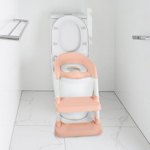 Asiento de inodoro infantil, con escaleras