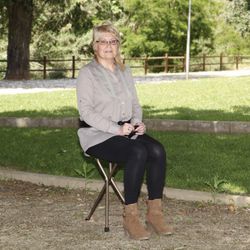 Baston con asiento tres patas