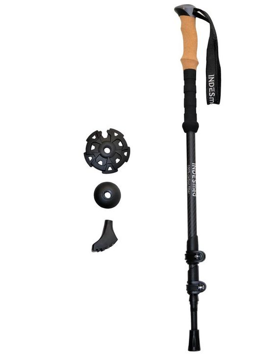 Bastón de trekking 100% de fibra de carbono.