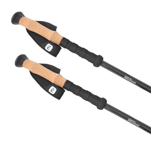 Bastón de trekking 100% de fibra de carbono.