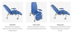 Butaca sillón de descanso con ruedas Oriental