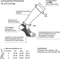 Calcetines para FASCITIS PLANTAR largos