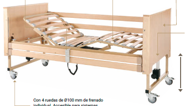 Cama en Pack TEIDE de TECNIMOEM + COLCHON DE PU