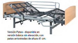 Cama XXL 350 de TECNIMOEM care cpn patas fijas de 35 cms.