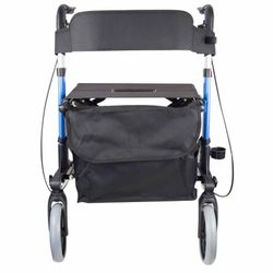 Caminador 4 ruedas plagable, con asiento y respaldo.Trajano De luxe