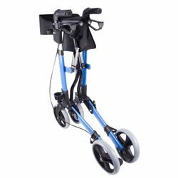 Caminador 4 ruedas plagable, con asiento y respaldo.Trajano De luxe