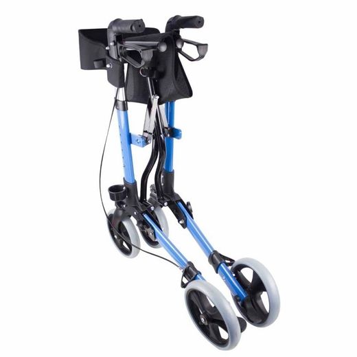 Caminador 4 ruedas plagable, con asiento y respaldo.Trajano De luxe
