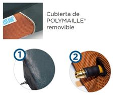 Cojín antiescaras de aire con 2 válvulas POLYAIR®. C6 C10