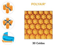 Cojín antiescaras de aire con 2 válvulas POLYAIR®. C6 C10
