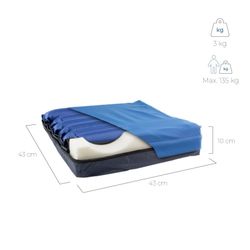 Cojín antiescaras de aire,Alternancia de celdas ,Con compresor Regulable ARES