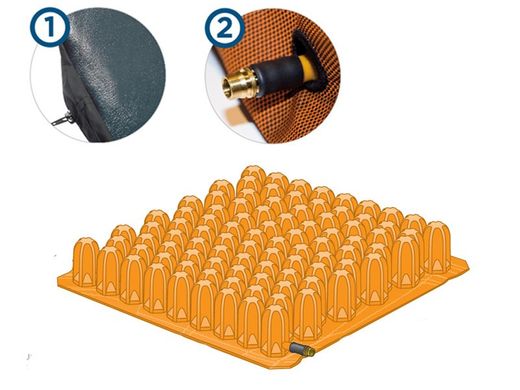 Cojín antiescaras de aire con celdas Basic