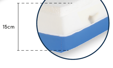 Colchon Viscoelastico Ortopedico Sanitario 12+3