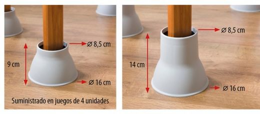Conos de elevación 9 cms¨patas de elefante¨.