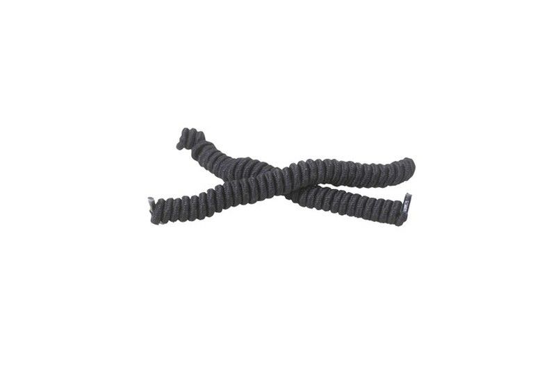 Cordones en espiral. Negro. Contiene dos pares
