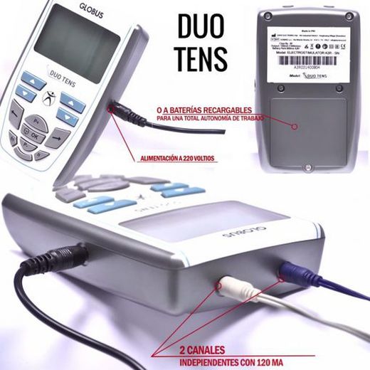 Electroestimulador globus duo tens