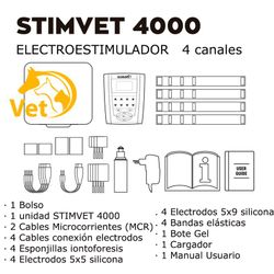 Electroestimulador stimvet 4000 veterinaria globus