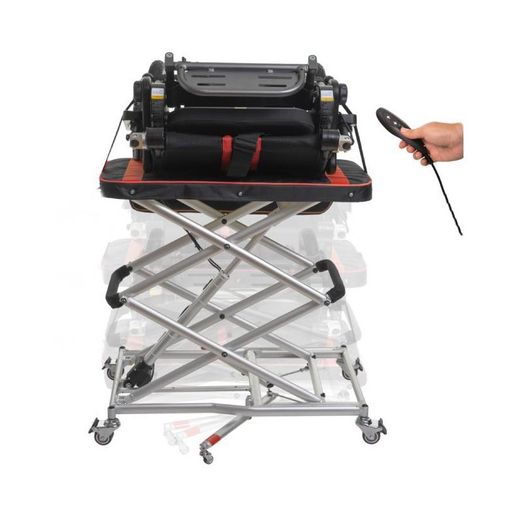 Elevador zeus eléctrico de Wellell , para sillas y scooters hasta 50 kg de peso.