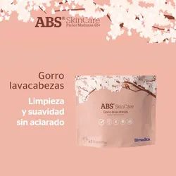 Gorro lavacabeza Abs Skin con champú y acondicionador.