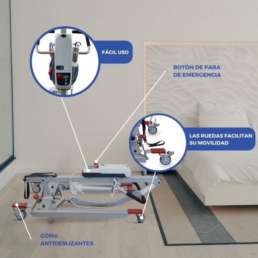 Grúa eléctrica con Arnés de regalo, ajustable para 135 kg