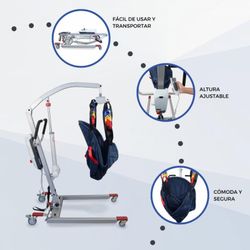 Grúa eléctrica con Arnés de regalo, ajustable para 135 kg