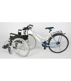 Kit adapta. Adaptador de bicicleta para silla de ruedas