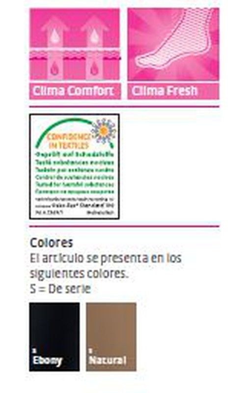 Media bajo rodilla  preventiva de verano, sheer & soft 15-20 mmhg